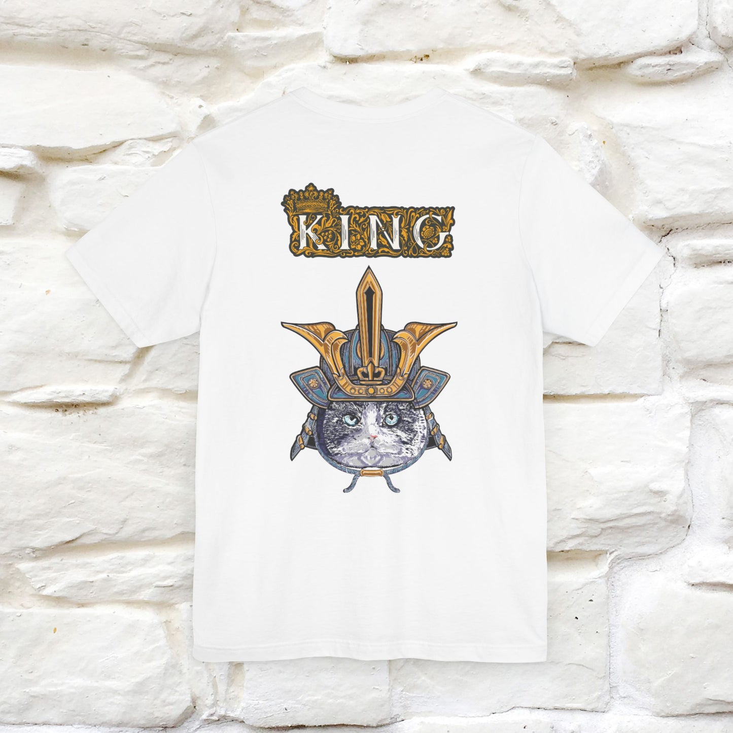 King Cat: Majestic Cat T-Shirt for Men & Women | Front & Back Design | 100% Cotton*