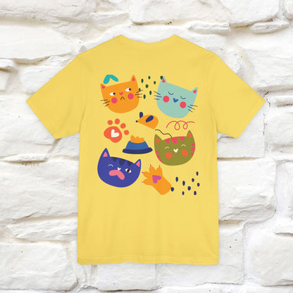 ''The Power Of Meow'' Cat T-Shirt Front and Back Design | Nunu&Miao Studio