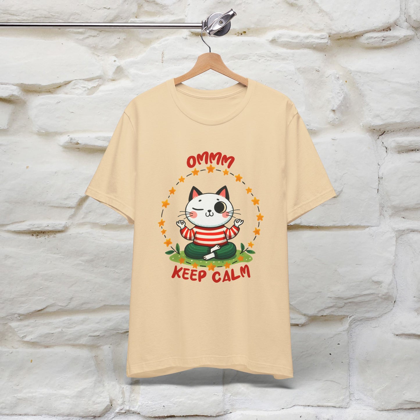 "Ommm Keep Calm" Cat T-Shirt for Men & Women | 100% Cotton* | Funny Tee 🐾