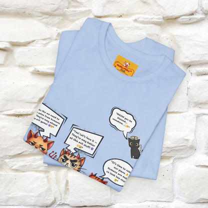 "Humans Are Way Ahead In The Evil Game! 😈😼" Cat  T-shirt |Nunu&Miao Studio