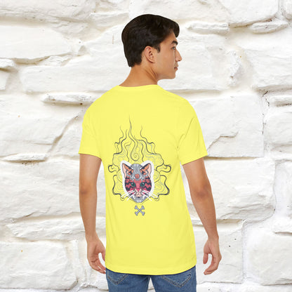 ''Air Fire Cat'' | Cat T-Shirt Front and Back Design | Nunu&Miao Studio