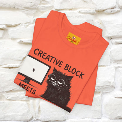 "Creative Block Meets Deadline..." |Cat T-Shirt | Nunu&Miao Studio