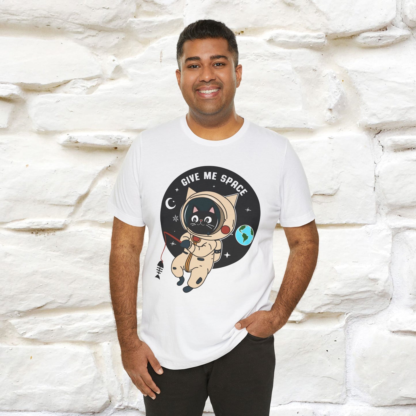 Give Me Space Cat T-Shirt for Men & Women | 100% Cotton* Funny  Tee