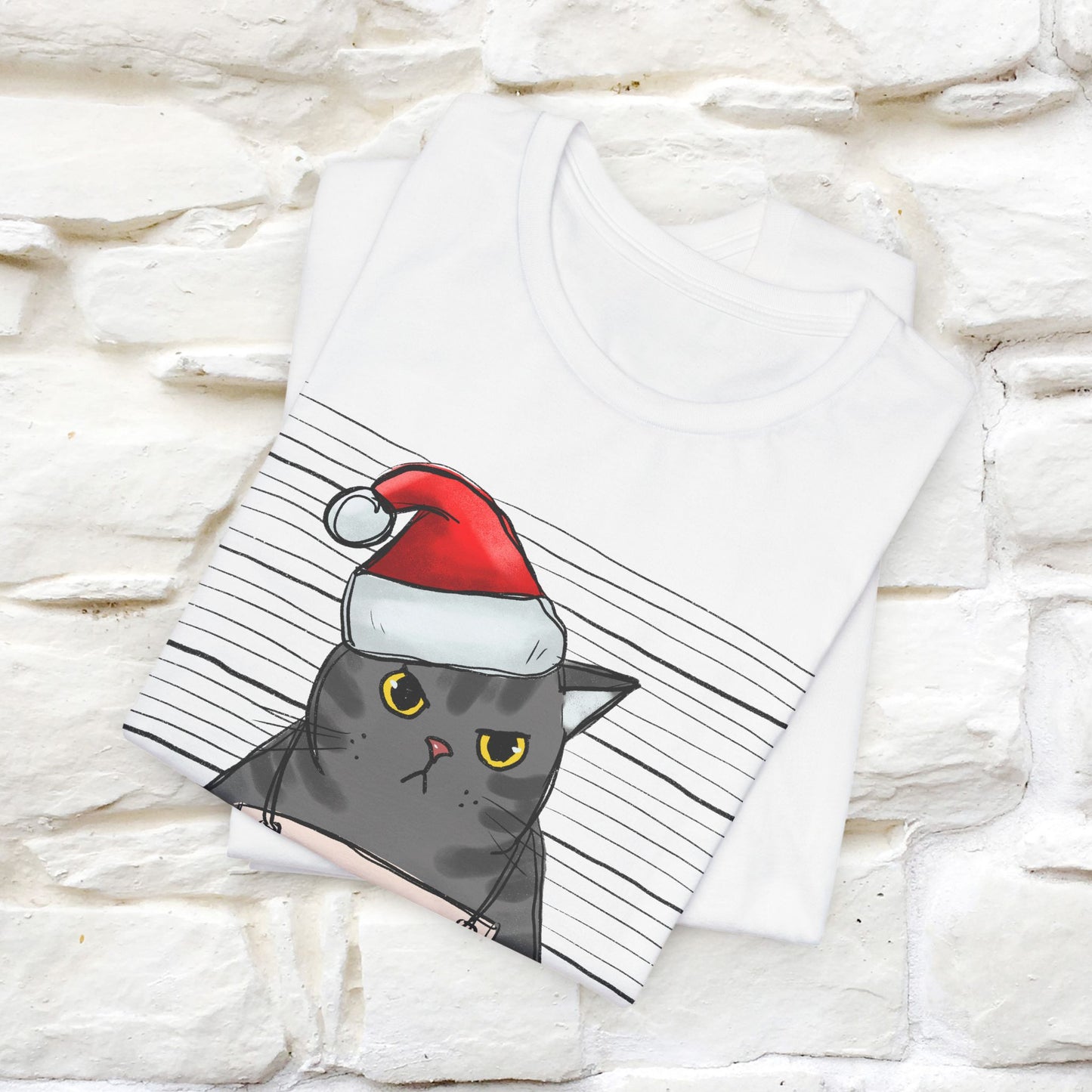 I Knocked Over The Christmas Tree T-Shirt | Festive Cat Christmas Shirt for Men & Women | 100% Cotton*