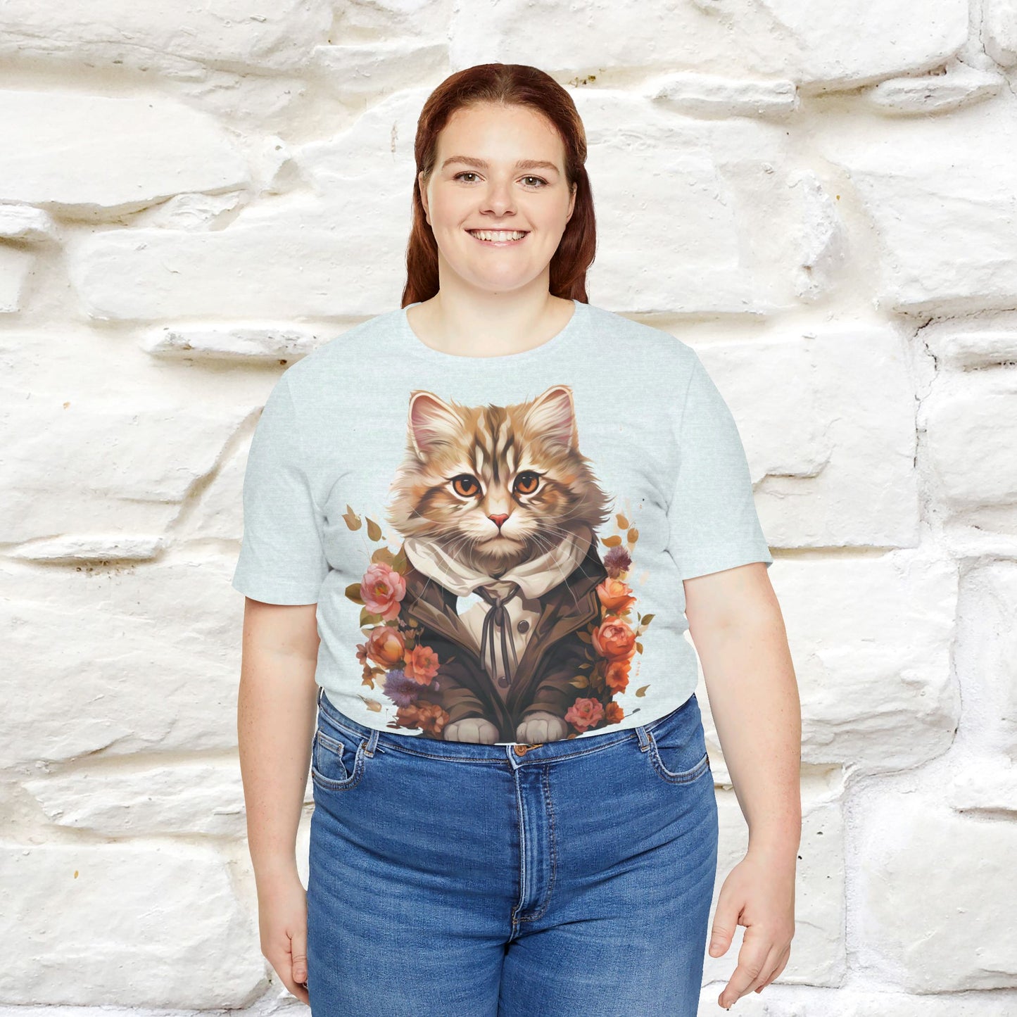 ''Charismatic'' Cat T-shirt for Women 100% Cotton* - Nunu&Miao Studio