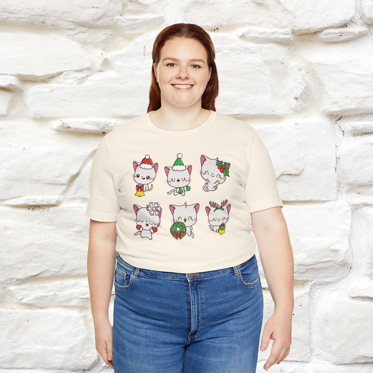 Christmas Cats T-Shirt | Festive Cat T-Shirt for Men & Women | 100% Cotton*