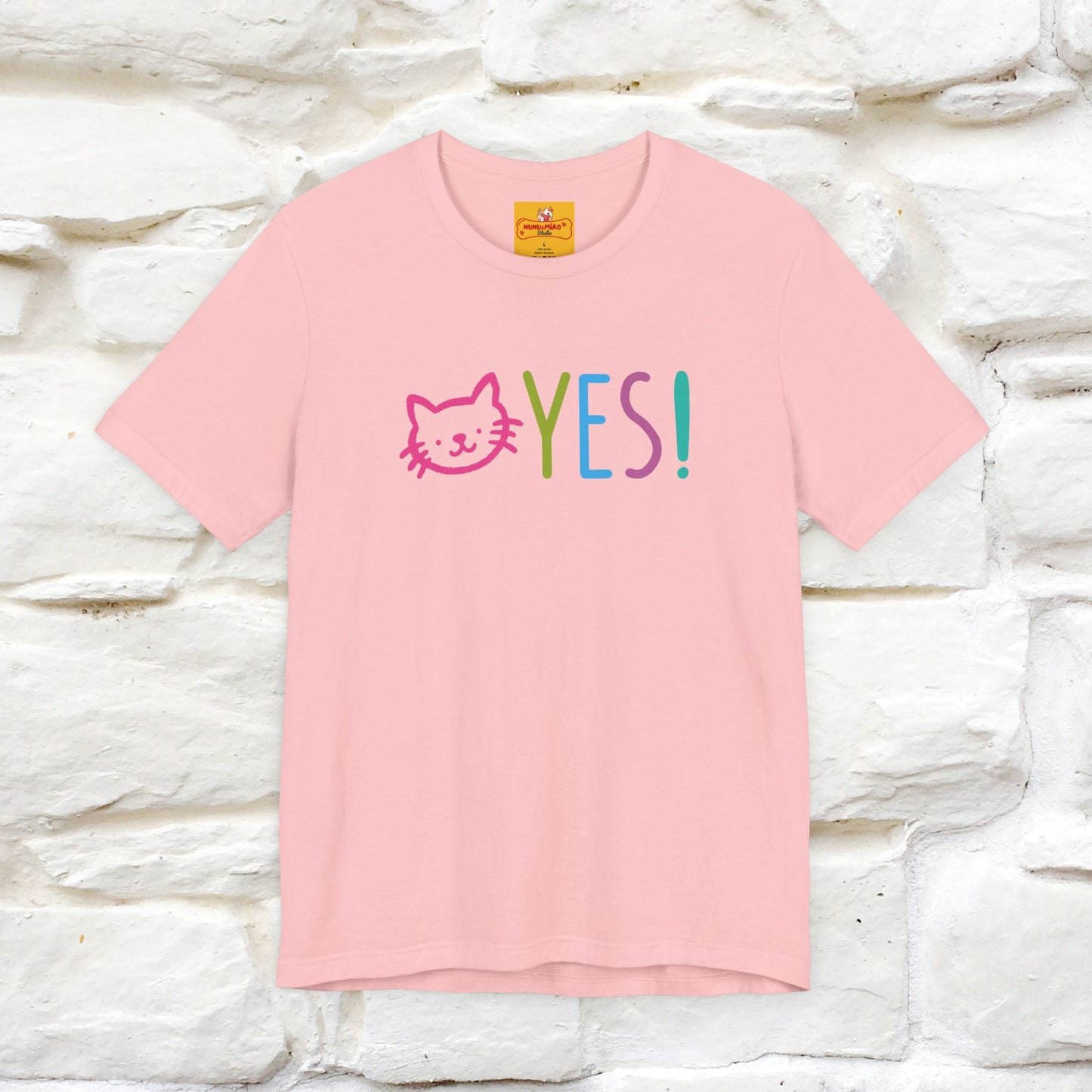 "Yes, Just Do It" Cat T-Shirt| Front & Back Design | Nunu&Miao Studio