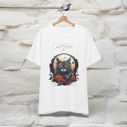 ''Love And Hope'' Cat T-shirt for Women 100% Cotton* - Nunu&Miao Studio