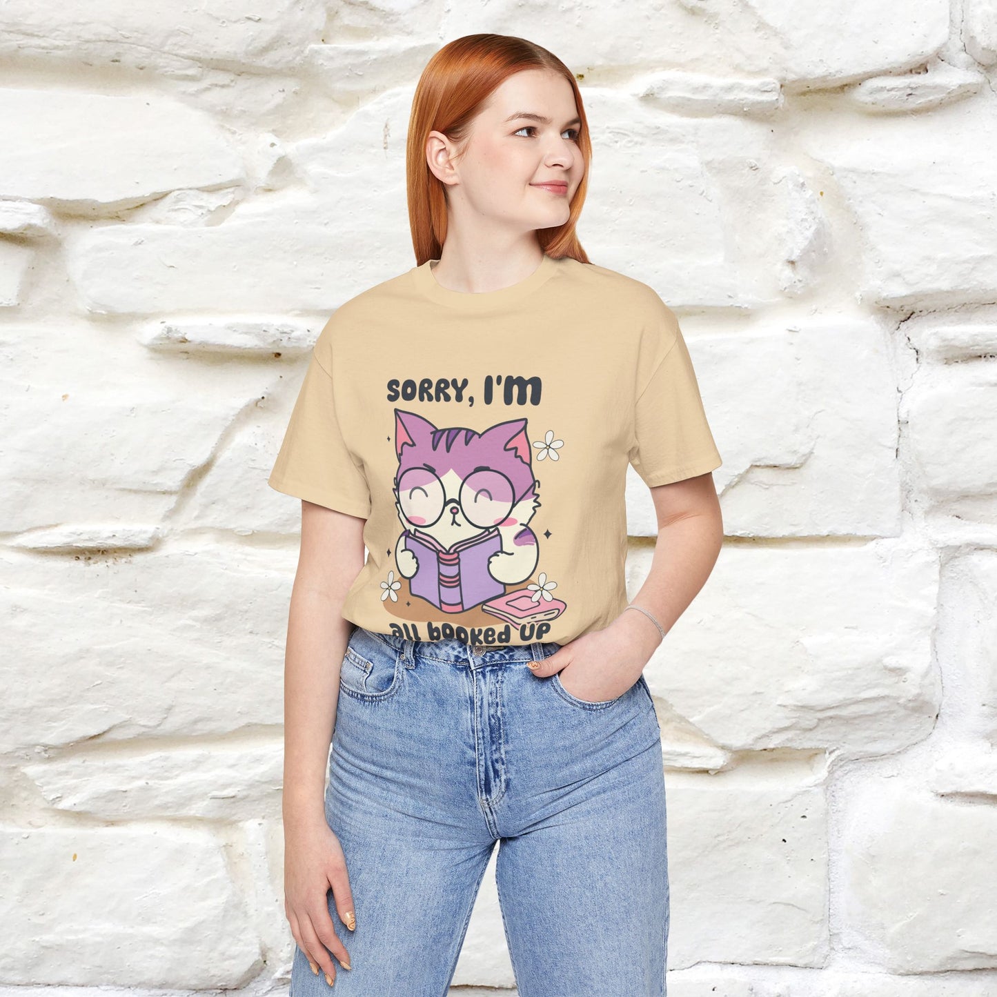 Funny Cat T-Shirt for Book Lovers – 100% Cotton* | Cute Cat Apparel for Men & Women | Gifts for Cat Lovers