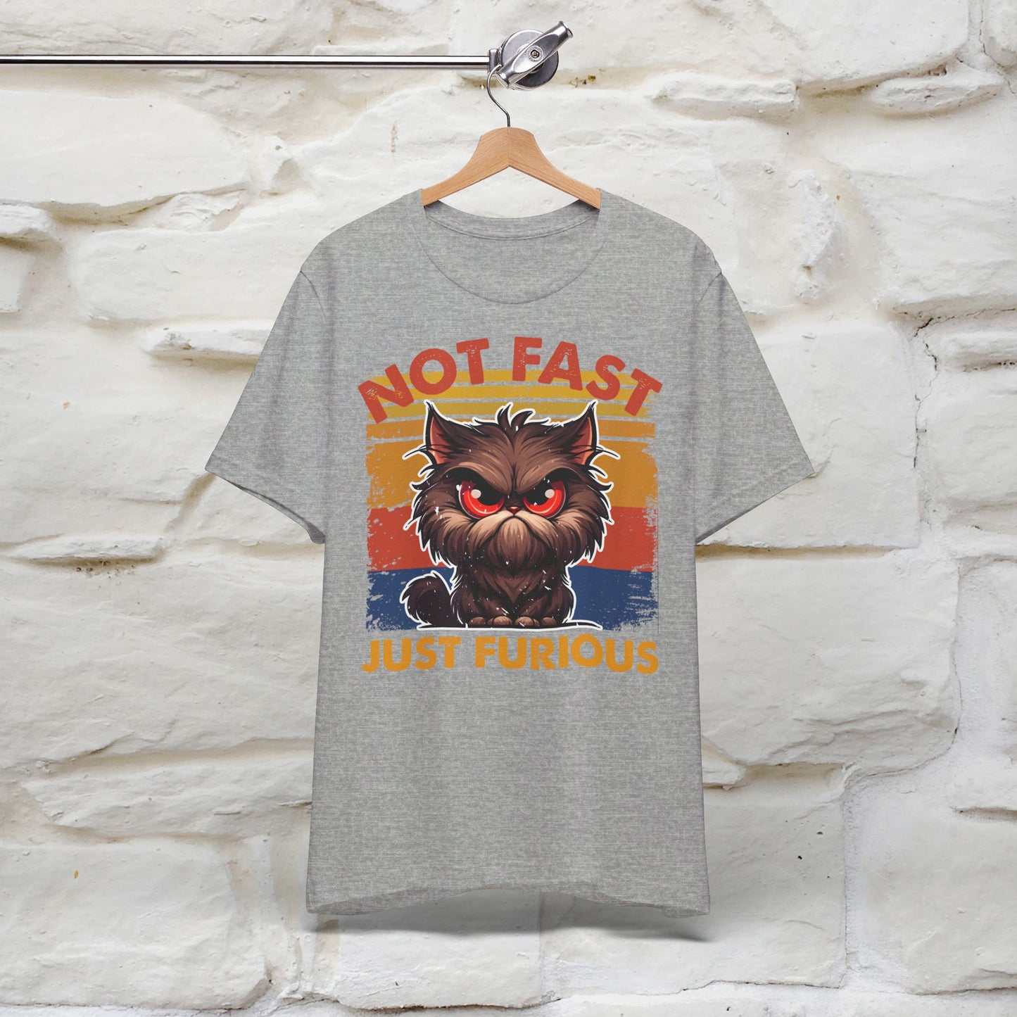 ''Not Fast Just Furious'' T-shirt for Man 100% Cotton* - Nunu&Miao Studio