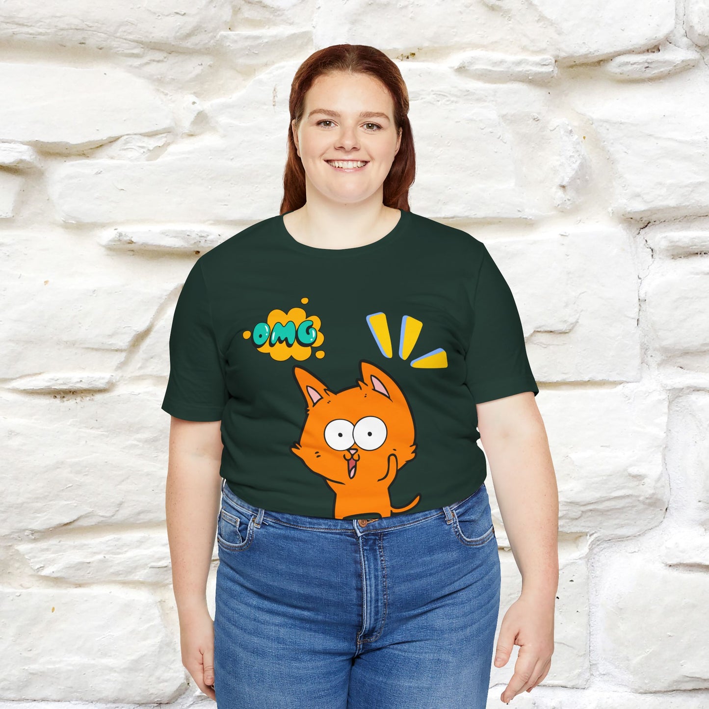 ''Oh My God'' Cat T-Shirt | Nunu&Miao Studio