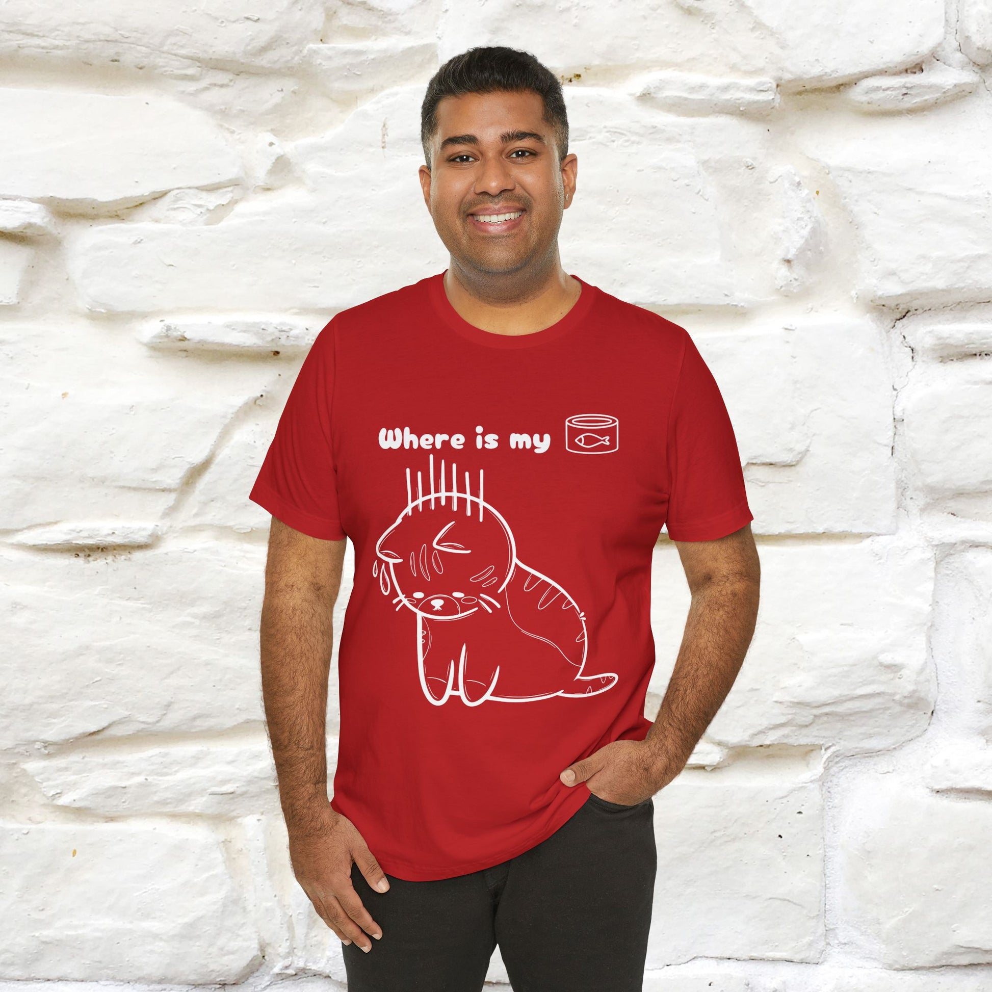 "Where Is My Tuna?" Cat T-Shirt | Nunu&Miao Studio - Nunu&Miao Studio