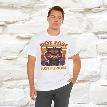 ''Not Fast Just Furious'' T-shirt for Man 100% Cotton* - Nunu&Miao Studio