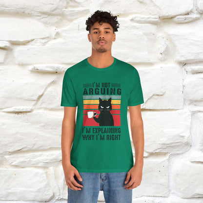 Non sto discutendo, sto spiegando perché ho ragione T-shirt con gatto per uomo e donna | 100% cotone* Maglietta divertente