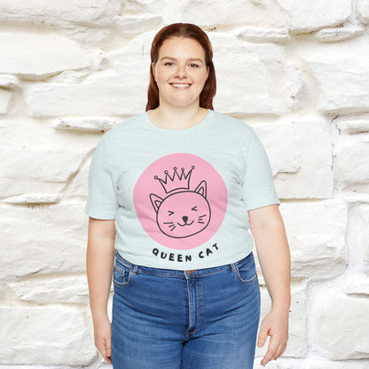 "Queen Cat" T-Shirt for Women | 100% Cotton* | Fierce Feline Fashion