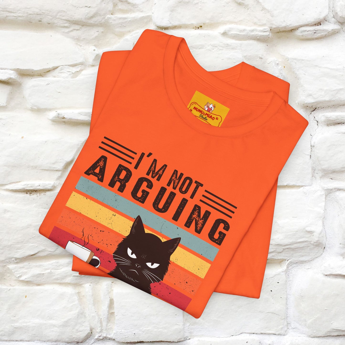 Non sto discutendo, sto spiegando perché ho ragione T-shirt con gatto per uomo e donna | 100% cotone* Maglietta divertente