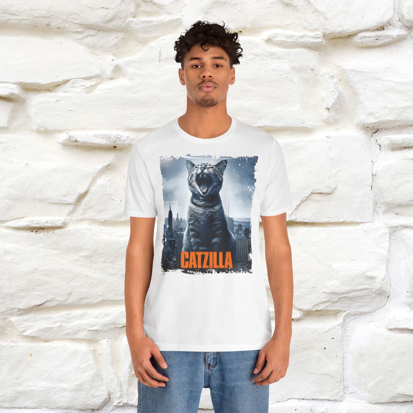 Catzilla T-Shirt | Fun Monster Cat Tee for Men & Women | 100% Cotton*