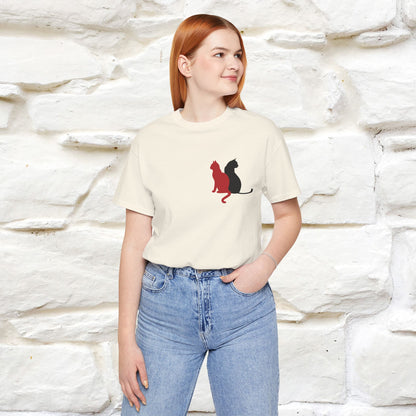 ''Modern Shapes'' Cat T-Shirt Front and Back Design | Nunu&Miao Studio