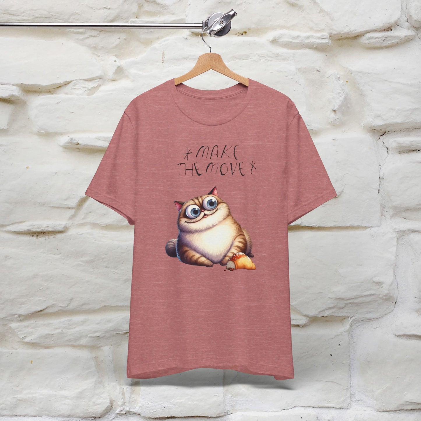 ''Make The Move'' Cat T-shirt for Women 100% Cotton* - Nunu&Miao Studio