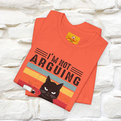Non sto discutendo, sto spiegando perché ho ragione T-shirt con gatto per uomo e donna | 100% cotone* Maglietta divertente