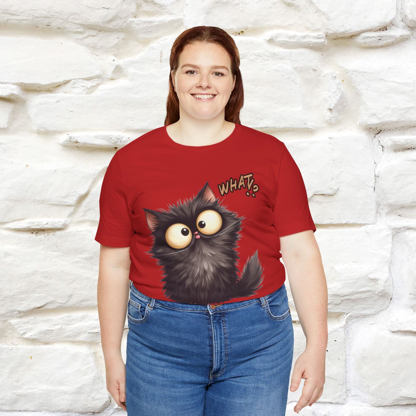 What? Cat T-Shirt for Men & Women | 100% Cotton* Funny & Stylish Tee