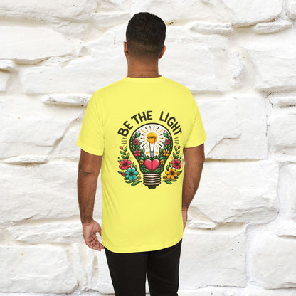 ''Be The Light" Cat T-Shirt| Front & Back Design | Nunu&Miao Studio