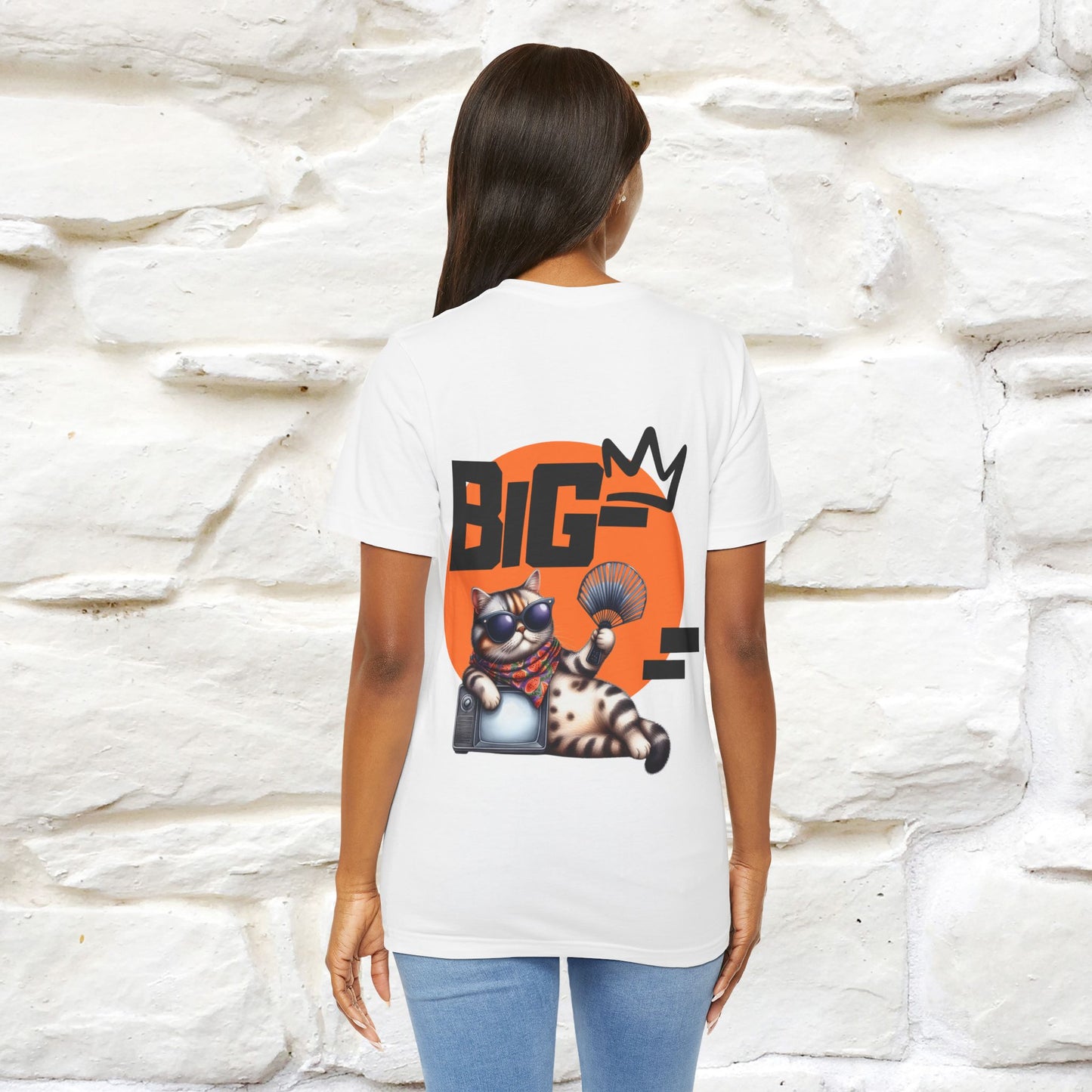 Big Cat T-Shirt for Men & Women | Front & Back Design | 100% Cotton*