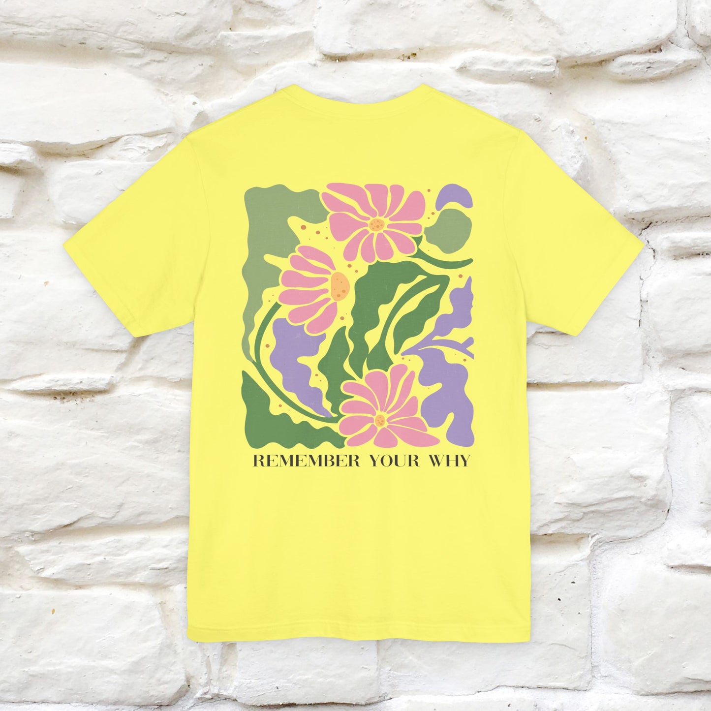 "Remember Your Why'' Cat T-Shirt Front and Back Design | Nunu&Miao Studio