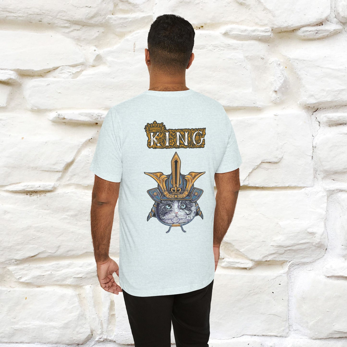 King Cat: Majestic Cat T-Shirt for Men & Women | Front & Back Design | 100% Cotton*