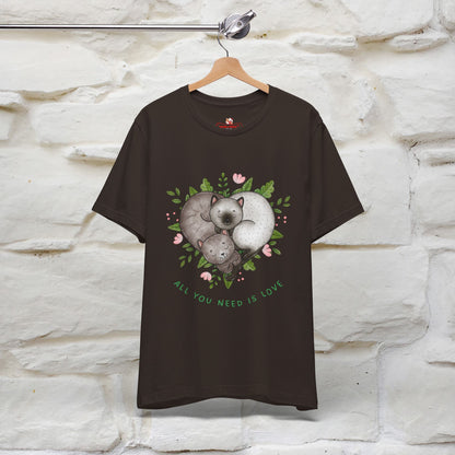 "All You Need Is Love" Cat T-Shirt | 100% Cotton* | Adorable Cat Apparel for Men & Women