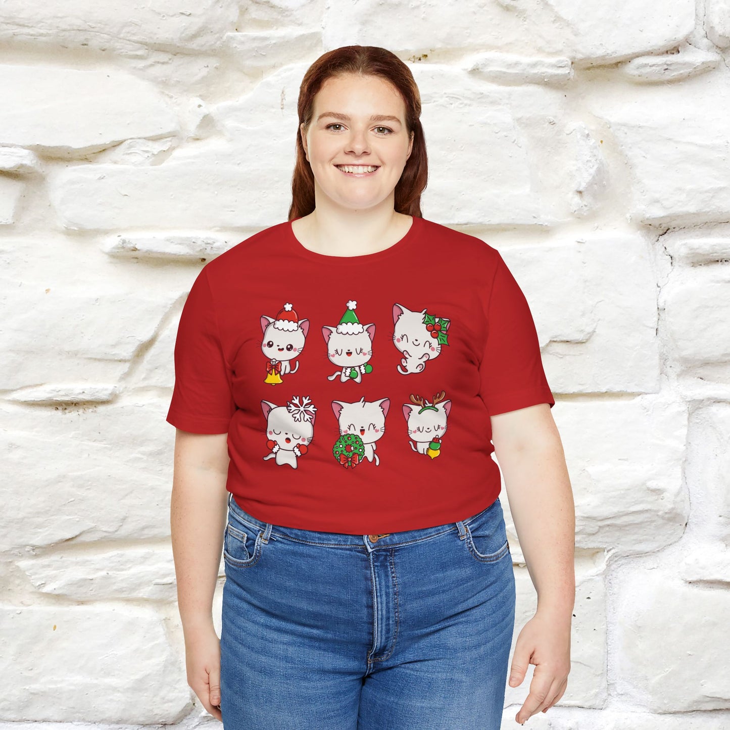 Christmas Cats T-Shirt | Festive Cat T-Shirt for Men & Women | 100% Cotton*