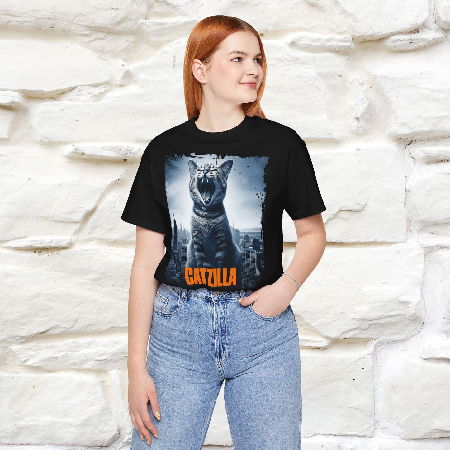 Catzilla T-Shirt | Fun Monster Cat Tee for Men & Women | 100% Cotton*