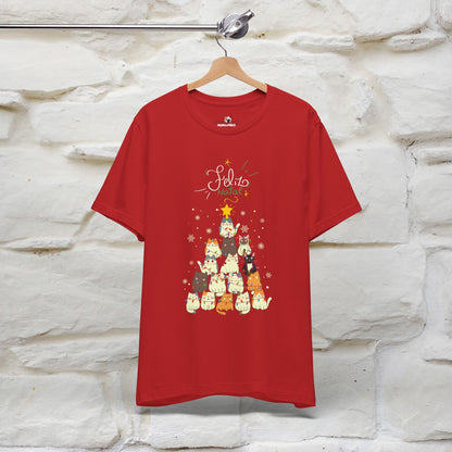 "Feliz Natal" Cat T-shirt for Men & Women | 100% Cotton* 🐾 | Festive Holiday Tee