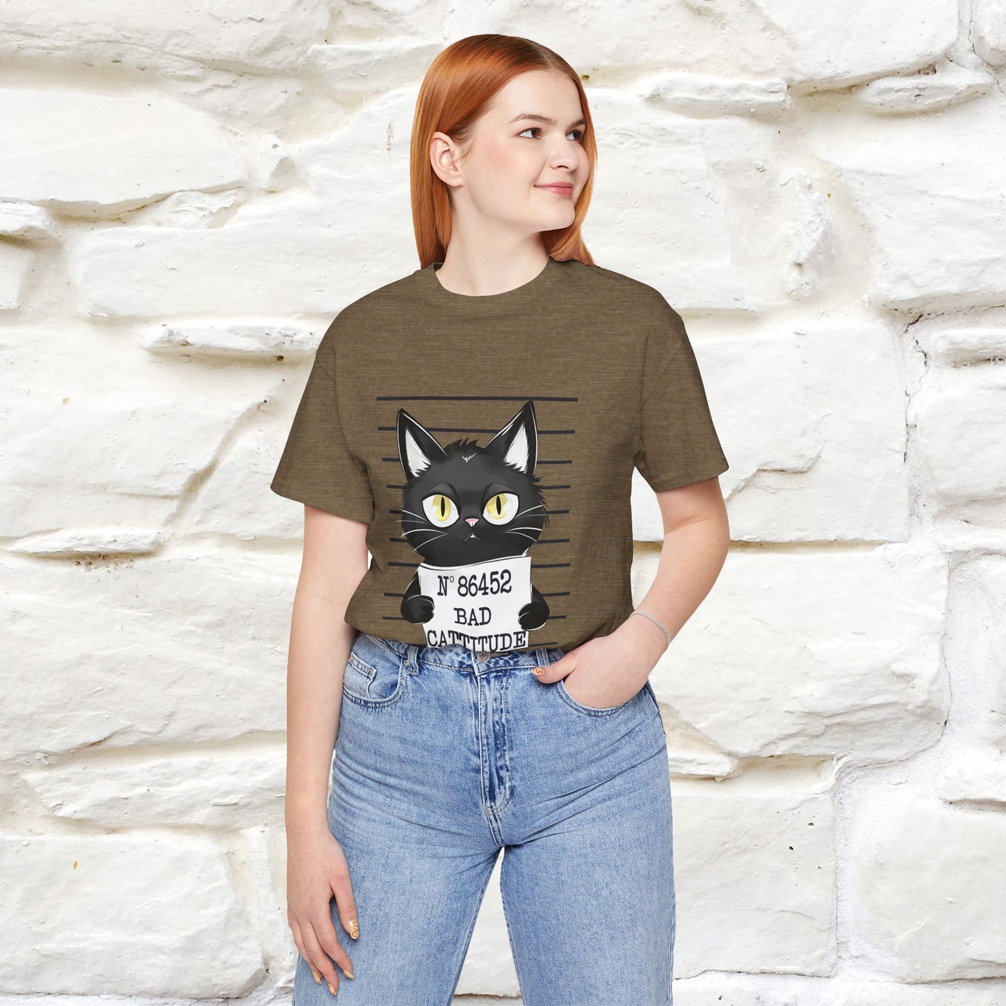 "Bad Cattitude" T-Shirt for Men & Women | 100% Cotton*