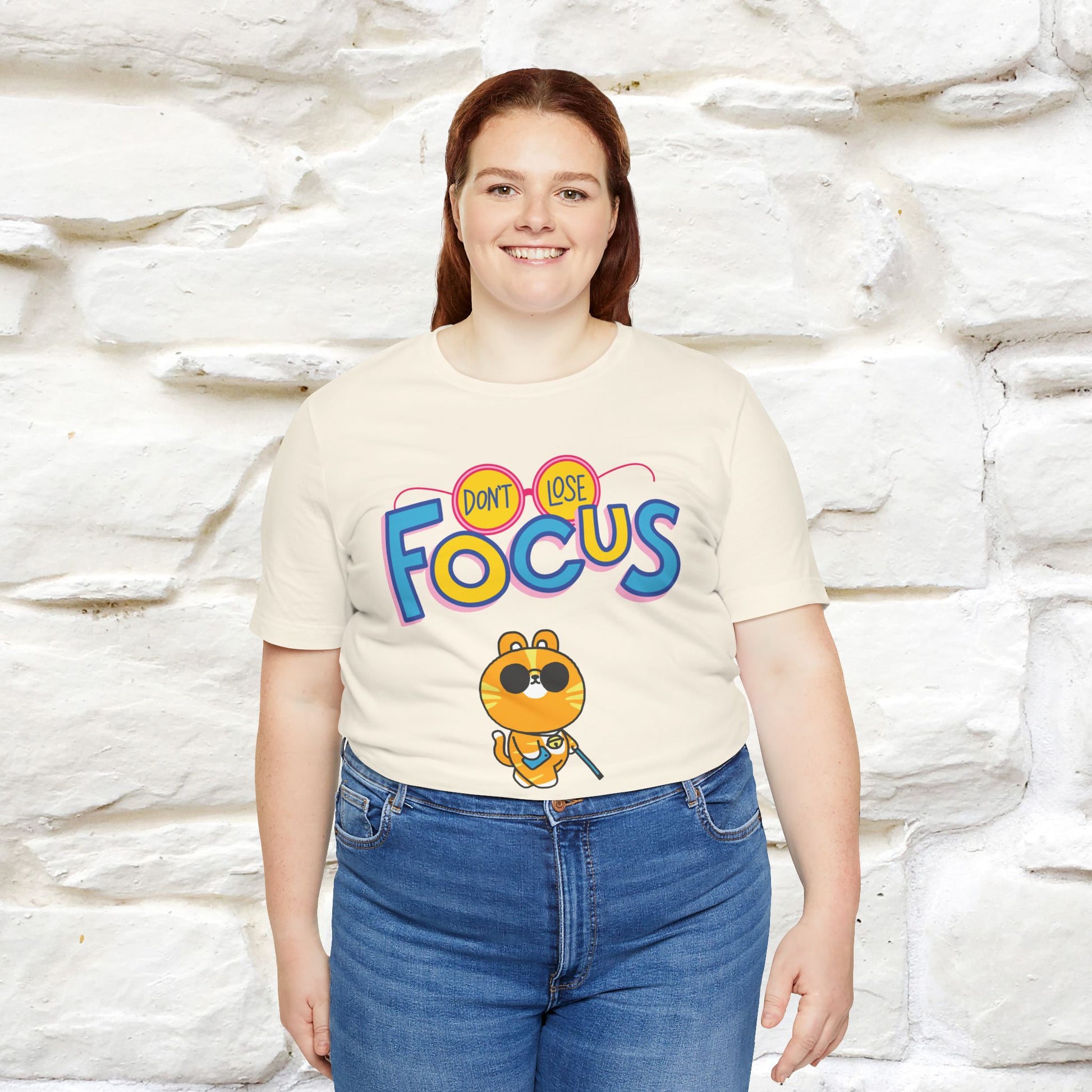 ''Don’t Lose Focus'' Cat T-Shirt | Nunu&Miao Studio - Nunu&Miao Studio