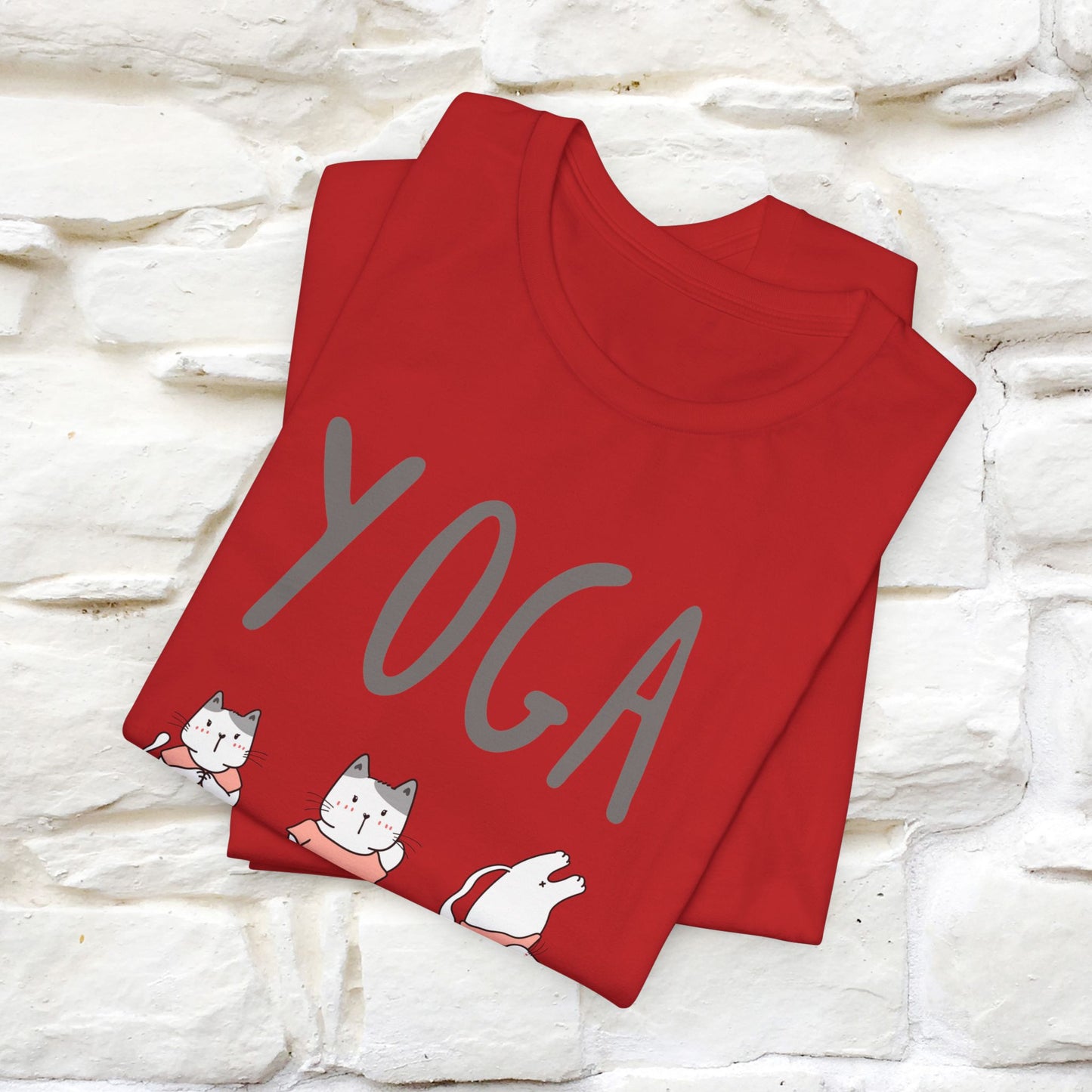 The Real Yoga Challenge Cat T-Shirt for Men & Women | 100% Cotton* Funny & Comfortable Tee