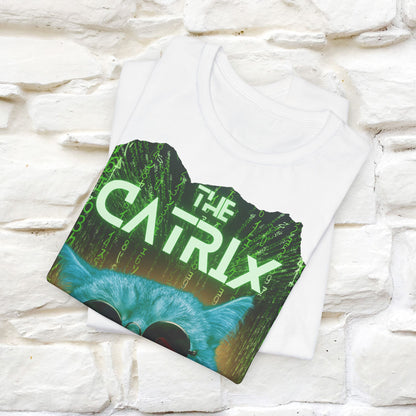 The Catrix: What Will You Choose? Cat T-Shirt for Men & Women | 100% Cotton* Matrix-Inspired Tee