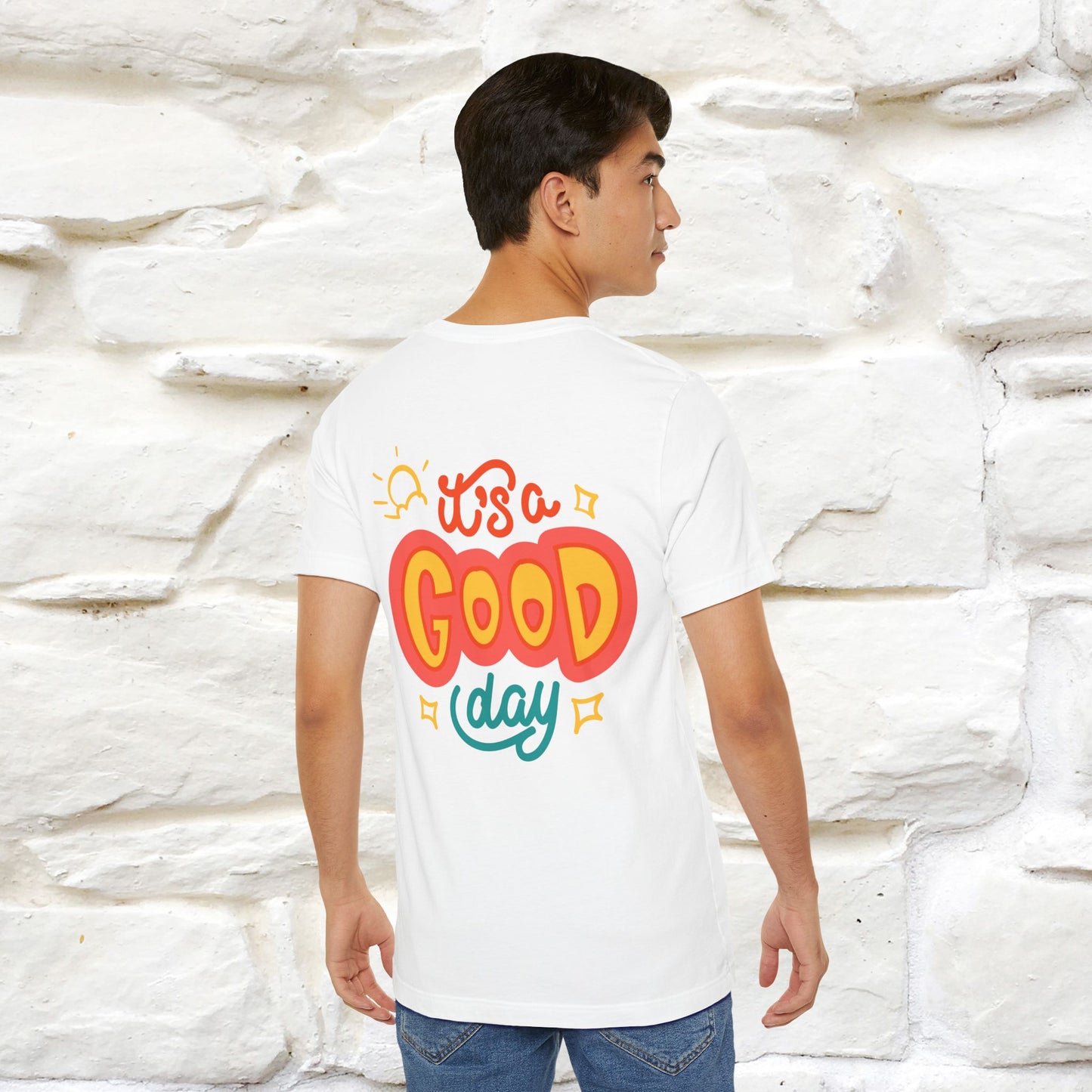 ""It's A Good Day" Cat T-Shirt| Front & Back Design | Nunu&Miao Studio