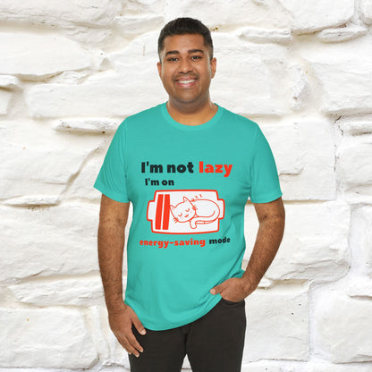 ''I am Not Lazy...'' Cat T-Shirt | Nunu&Miao Studio
