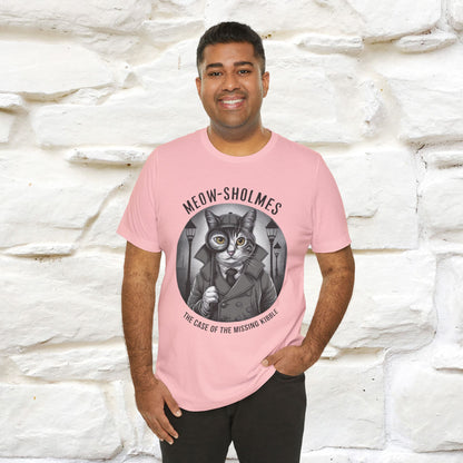 ''Meow-Sholmes: The Case of the Missing Kibble'' | Detective Cat Tee | Nunu&Miao Studio - Nunu&Miao Studio