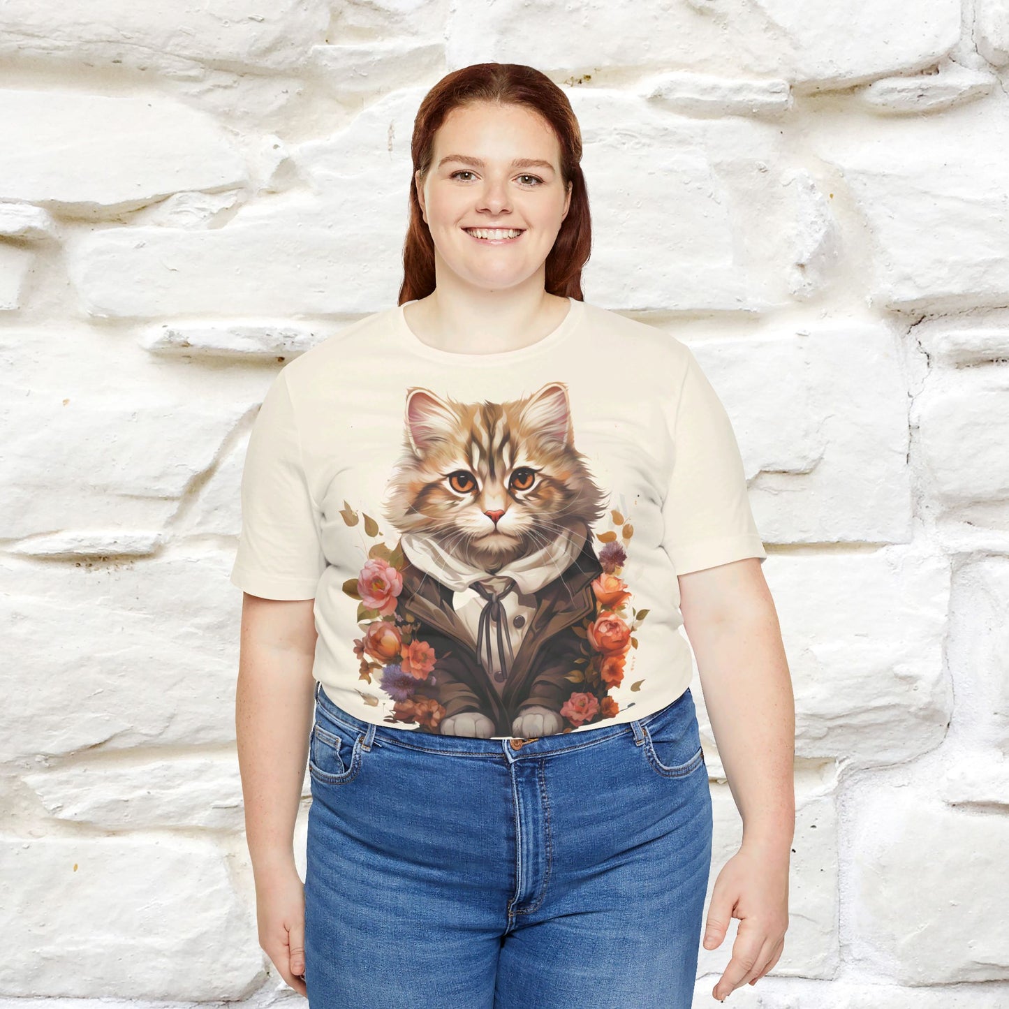 ''Charismatic'' Cat T-shirt for Women 100% Cotton* - Nunu&Miao Studio