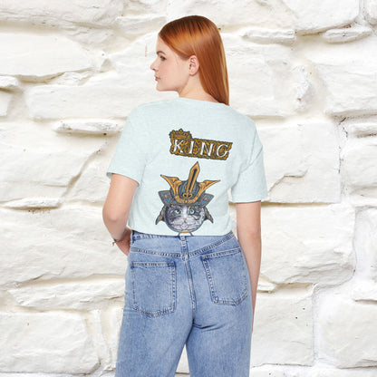 King Cat: Majestic Cat T-Shirt for Men & Women | Front & Back Design | 100% Cotton*