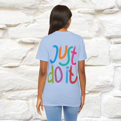 "Yes, Just Do It" Cat T-Shirt| Front & Back Design | Nunu&Miao Studio