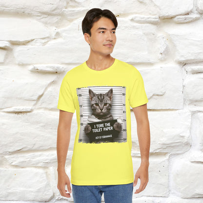 ''I Tore The Toilet Paper'' | Funny Cat T-Shirt | Nunu&Miao Studio