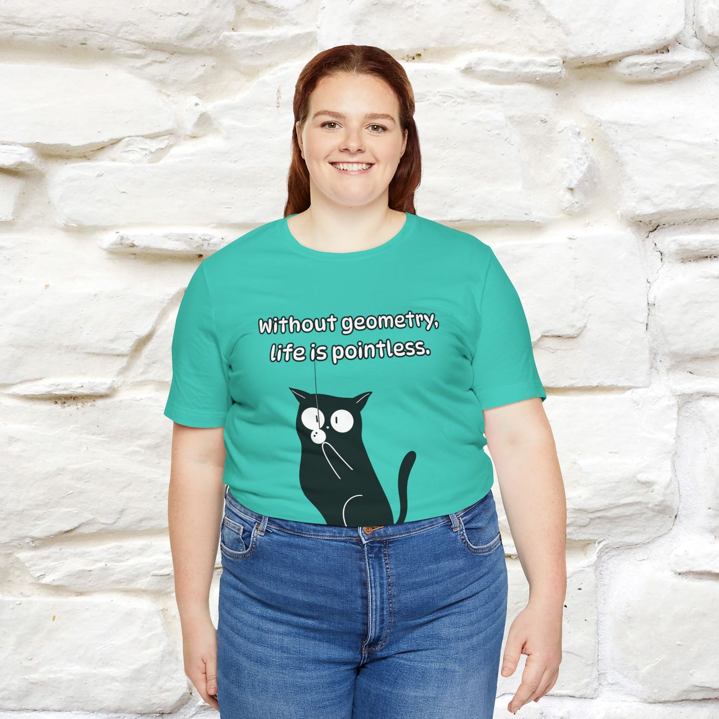 ''Without geometry, life is pointless.''| Funny T-Shirt | Nunu&Miao Studio