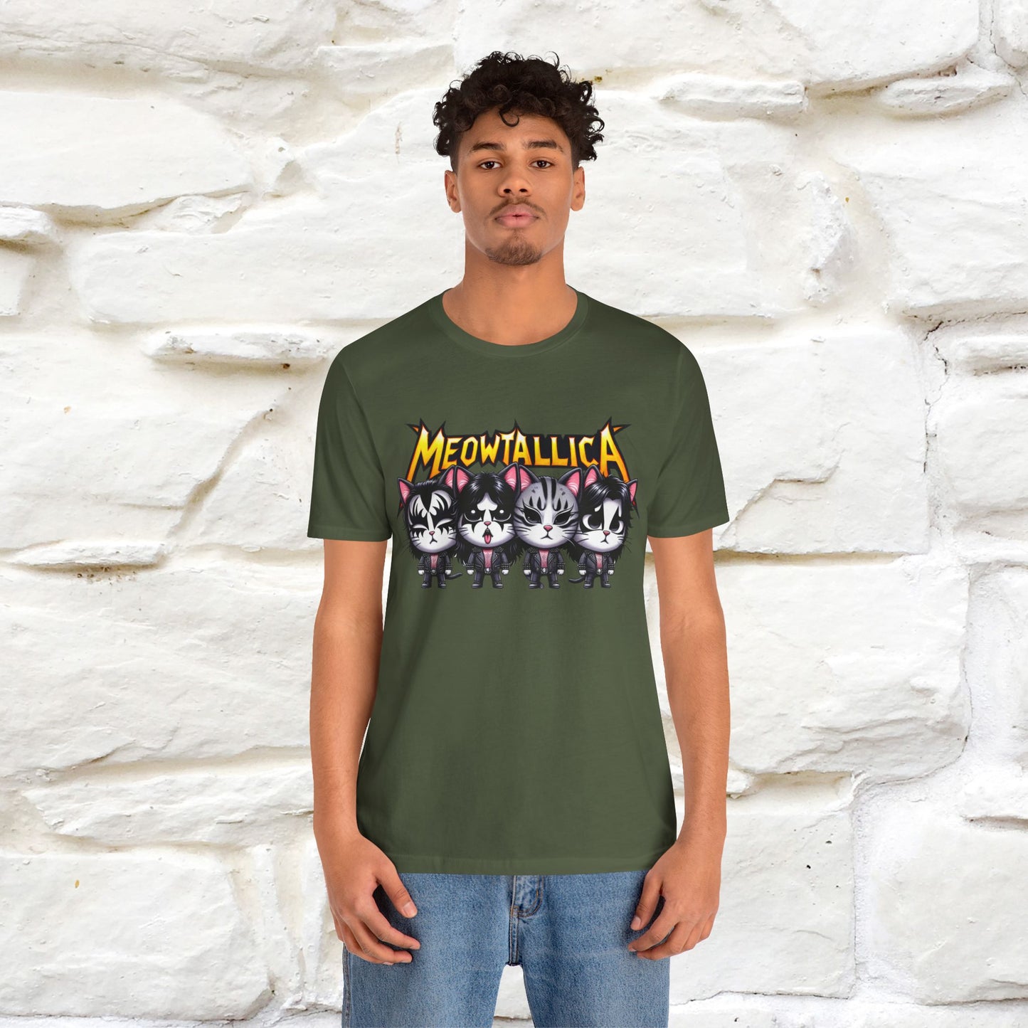 Meowtallica T-Shirt | Rock-Inspired Cat Tee| Nunu&Miao Studio - Nunu&Miao Studio