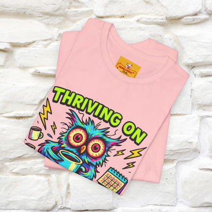 ''Thriving On Caffeine And Poor Choices''|  Sarcastic Cat T-Shirt | Nunu&Miao Studio