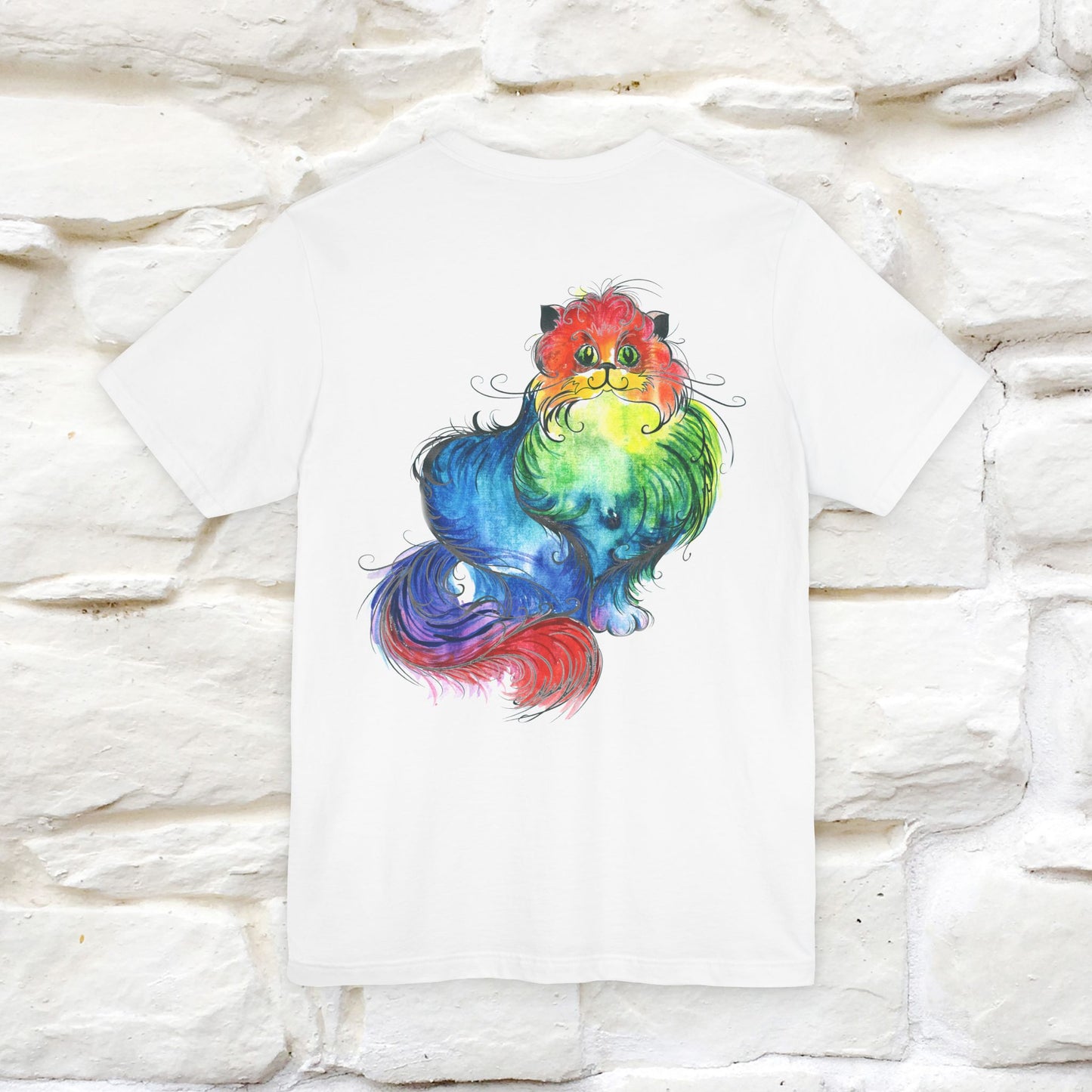 "Il Pittore'' Cat T-Shirt Front and Back Design | Nunu&Miao Studio