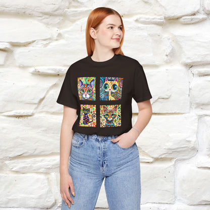 "Mosaic" Cat T-shirt for Men & Women | 100% Cotton* 🐾