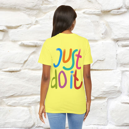 "Yes, Just Do It" Cat T-Shirt| Front & Back Design | Nunu&Miao Studio